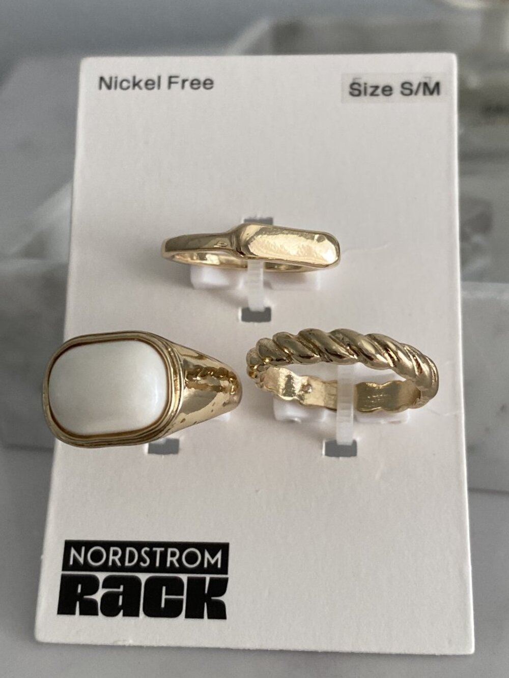 NORDSTROM RACK Set of 3 Casual Rings - Picture 3 of 6